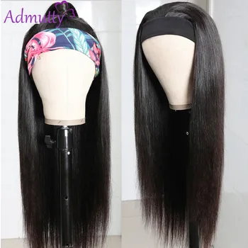 

Headband Wig Human Hair Wigs Full Machine Made Human Hair Wigs 150 Density Brazilian Hair Wigs Remy Hair Straight 30 Inches Wigs