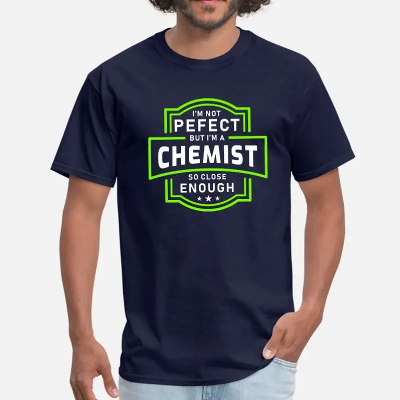 Men-Navy Blue Новинка, Мужская футболка с Химиками, хлопковая, Классическая, против морщин, Мужская футболка, размер Xxxl, 4xl, 5xl, уличная одежда, поп-топ, футболка - Цвет: Men-Navy Blue
