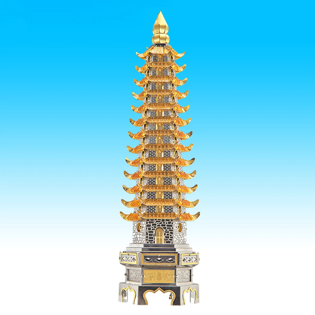 Архитектурная серия башня wenchang модельные наборы DIY 3D металлические Пазлы сборные головоломки игрушки Конструкторы