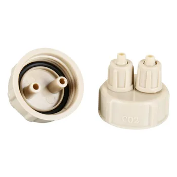 

New 2PC Aquarium CO2 System Pro Tube Valve Guage Bottle Cap Kit Fish Tank Live Plant DIY Air Diffuser Generator Tool Part Kits