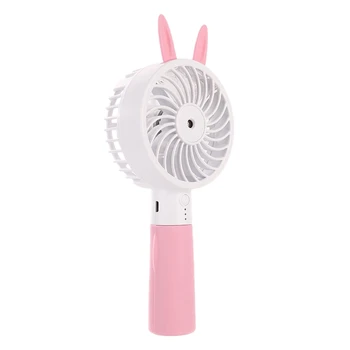 

Portable Mist Fan Electric USB Rechargeable Handheld Mini Fan 2000MAh Cooling Air Conditioner Humidifier