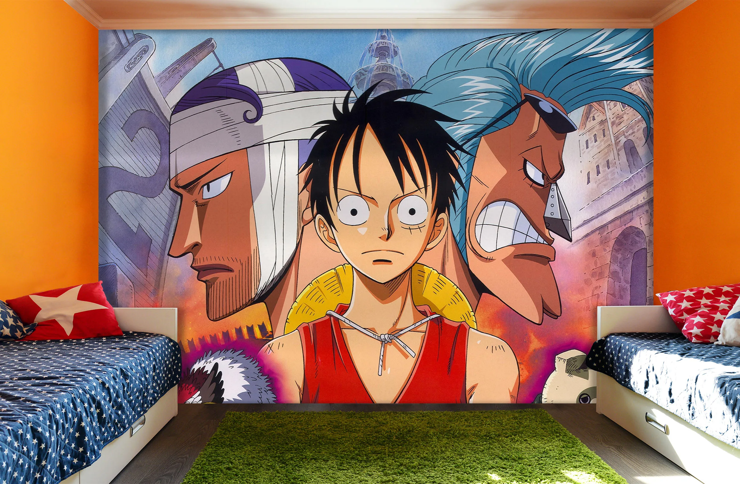 Self Adhesive 3d Murals For One Piece 657 Japan Anime Wall Paper Mural Wall Print Decal Wall Murals Belly Wallpapers Aliexpress