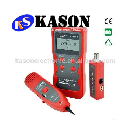 

Cable tester wire tracker with RJ11 RJ45 1394 Lines 5/6E Coaxial/USB BNC cables telephone lines cable tracer