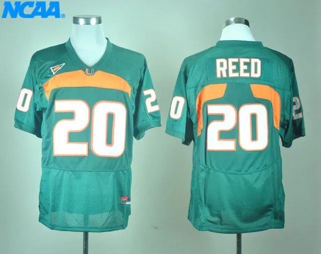 Новое поступление высокое качество NCAA Ed Reed#20 футболки для колледжа Ограниченная серия майки S-XXXL - Цвет: 3