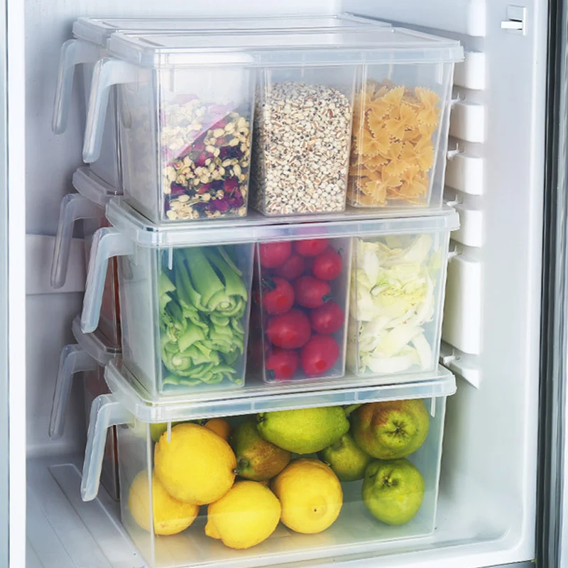 Sealed Home Organizer Food Container Kitchen Transparent PP Storage Box 1PC Grains Beans Storage Contain