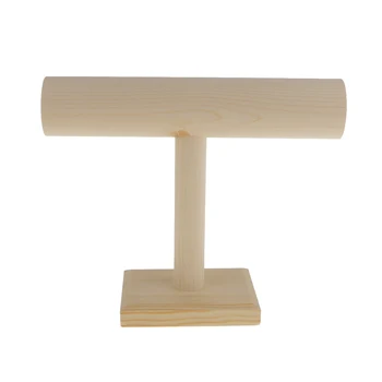 

Wooden Unpainted T Bar Bangle Watch Bracelet Necklace Jewelry Display Stand