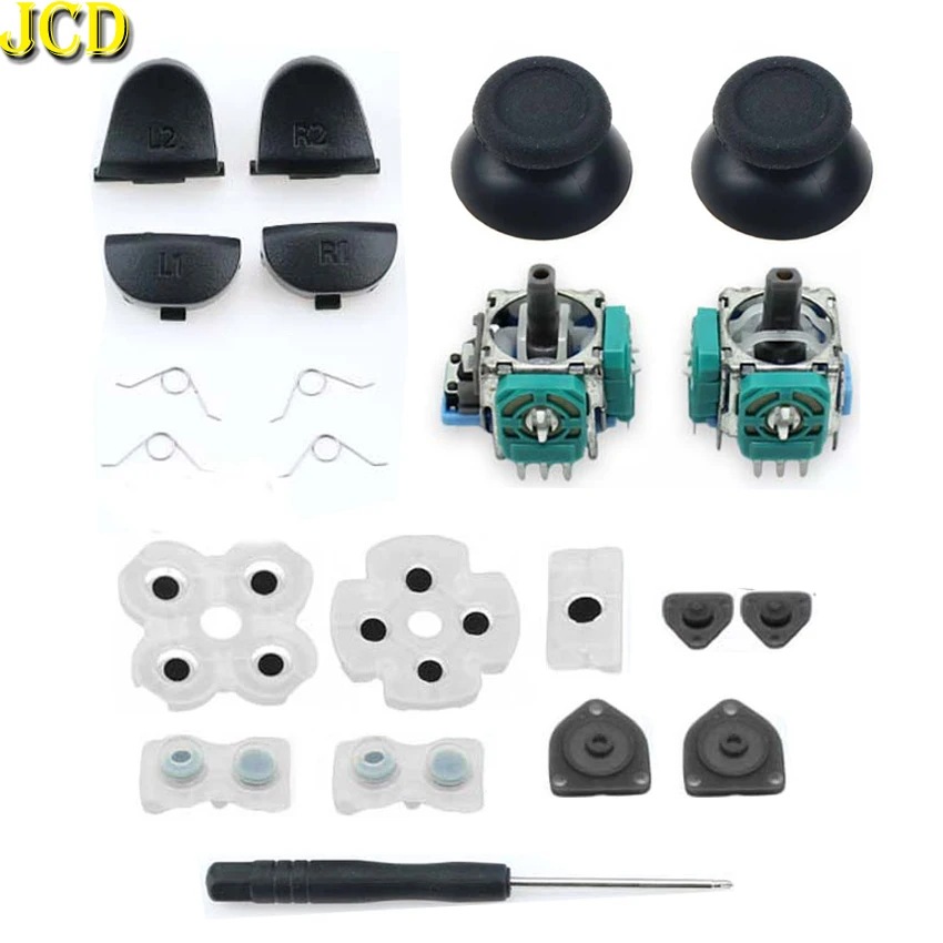 Триггерные кнопки JCD L1 R1 L2 R2 аналоговые 3D Джойстики колпачок для большого пальца