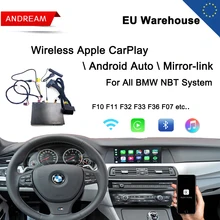Беспроводной CarPlay модифицированный модуль Android Авто приложения для всех BMW NBT системы 5 серии F07 F10 F11 GT Зеркало Ссылка