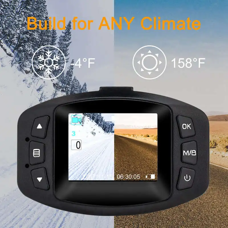 Dash Cam Hd 1080P Car Dashboard Camera With Sensor, 650Nm Lens And Inserted Loop Recording, Wdr, Motion Detection,G-Sensor And P