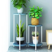 Внутренняя отделка Многоэтажный балкон цветочный горшок каркасная полка