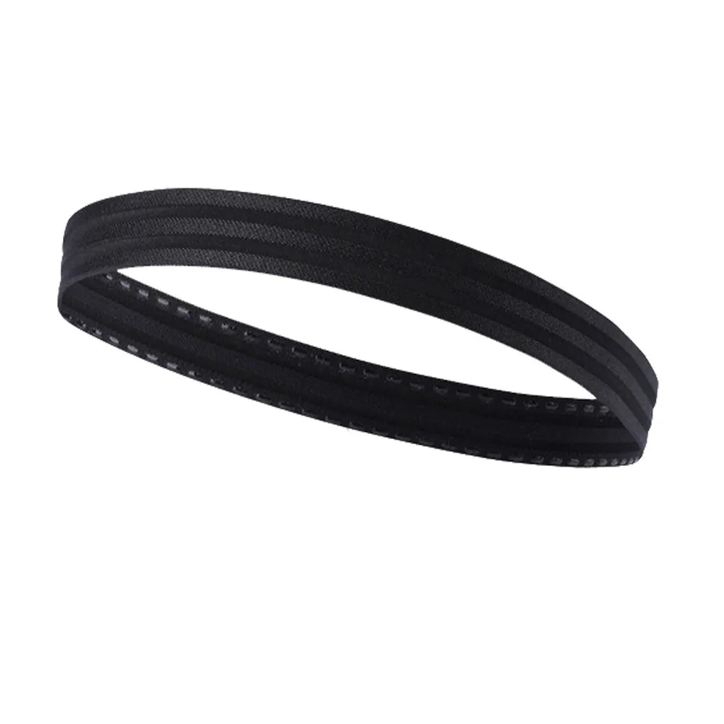 Унисекс головные повязки для йоги твердые Sweatbands Противоскользящий эластичный