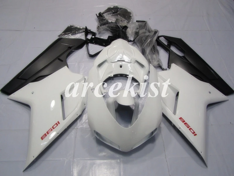 Инъекций ABS Полный обтекатели комплект подходит для поездок на мотоцикле DUCATI 848 evo 1098 1198 1098S 2007 2008 2009 2010 2011 2012 тела комплект красного и черного цвета