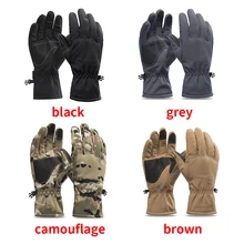 Для женщин и мужчин с пряжкой зимние водонепроницаемые теплые лыжные Утепленные перчатки с сенсорным экраном эластичный ремешок для спорта на открытом воздухе кемпинг противоскользящие