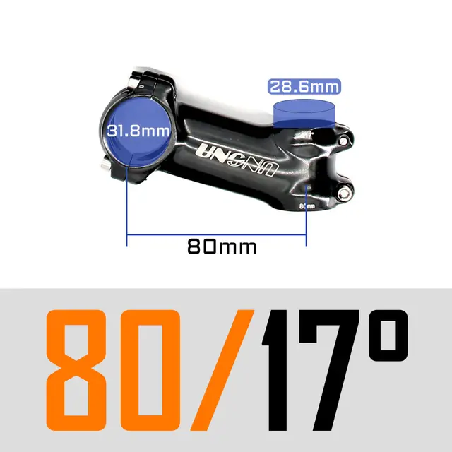 UNO Black Stem Bike Ultralight 7 17 35 Degree MTB Road Stem Fork 28.6 31.8mm 60/70/80/90/100/110/120/130mm Bicycle King Kalloy - Image 23