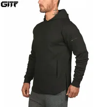 GITF спортивный фитнес-рычаг с карманом на молнии, пуловер с капюшоном для мужчин, тренировочный тренажерный зал, бег бодибилдинг, мужская толстовка с капюшоном, толстовка, Мужское пальто