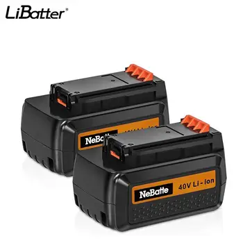 

2Pcs 40V 2.6AH Lithium Battery Replacement Compatible with Black and Decker LBX2540 LBX2040 LBX1540 LBXR36 LBX36 Tool Battery
