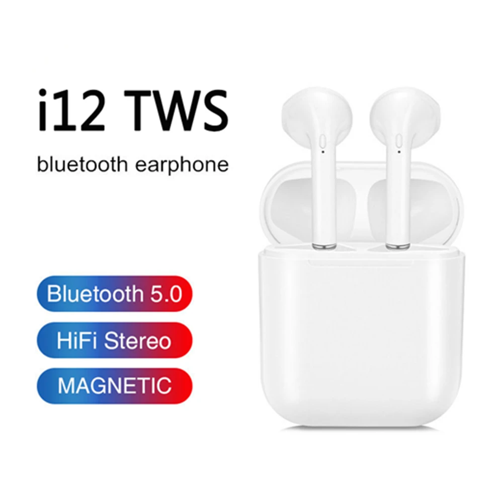 TWS Bluetooth наушники i12 Touch Key Беспроводные наушники спортивные гарнитуры для iPhone Samsung Xiaomi смартфон|Наушники и гарнитуры| | АлиЭкспресс