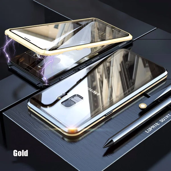 Двухсторонний чехол из закаленного стекла для samsung Galaxy S8 Plus S9 ...