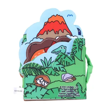 

Baby Book English Safe Polyester Books Early Education Parent-Child Interactive Story Handbook Cartoon Quiet Book for Kids