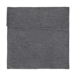 Eco - Friendly Reusable Snack & Sandwich Storage Bag - Versatile Waterproof Lunch Wrap for Home, School, and Travel (GRAY)