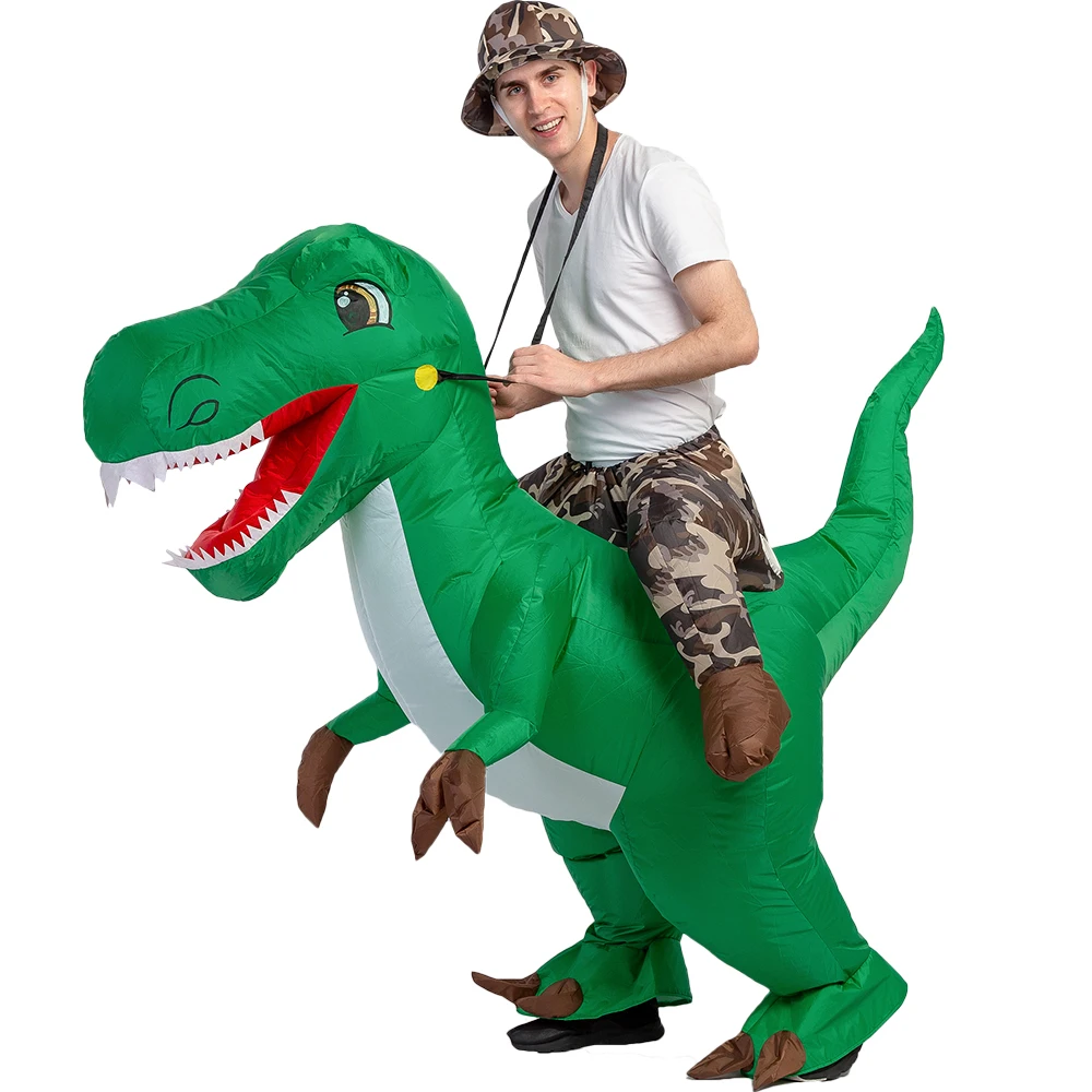 Kids Inflatable Costume Halloween Dinosaur Costumes T REX Fancy Dress Mascot Animal Cosplay Costume Blow Up For Anime Cartoon Kids Inflatable Costume Halloween Dinosaur Costumes T REX Fancy Dress Mascot Animal Cosplay Costume Blow Up For Anime Cartoon