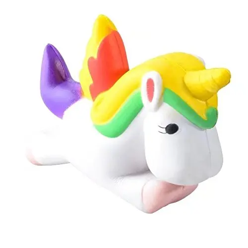 Мягкие медленно растущие мягкие игрушки милые Kawaii Jumbo большой розовый единорог мультфильм животных мягкие игрушки Jumbo - Цвет: unicorn