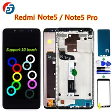 Fansu1 ЖК-дисплей для xiaomi Redmi NOTE 5 Pro кодирующий преобразователь сенсорного экрана в сборе рамка для xiaomi Redmi Note 5 с 10 мультитач