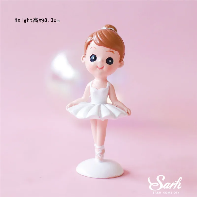 Ballet girl C Hairball пряжа Рождественская елка торт Топпер для дня рождения украшения балета девушка свадьба любовь подарок детский душ принадлежности для выпечки - Цвет: Ballet girl C
