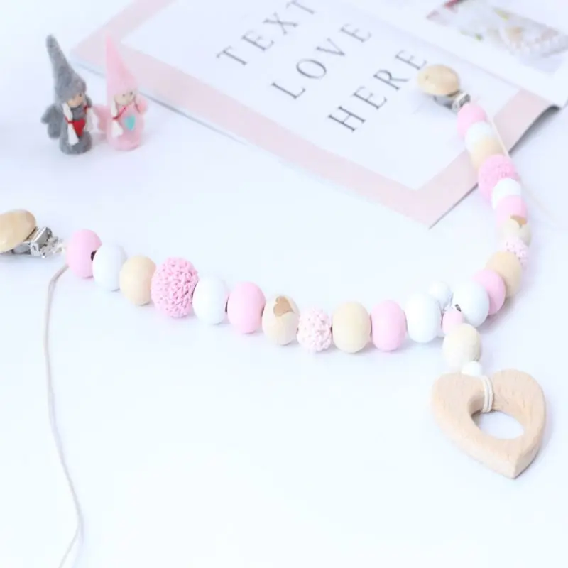 Baby Wooden Teethers Molar Toy Newborn Stroller Children Room Decoration Pendant