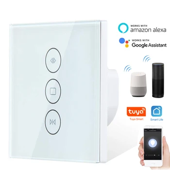 

Wifi Smart Switch Blinds Shutter Curtain Timer APP Remote Control Work with Alexa Google Home for smart home