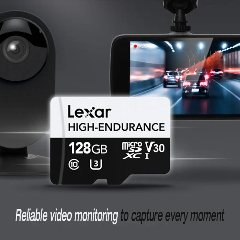 Оригинальная карта Lexar HIGH ENDURANCE Micro sd 128 ГБ 32 64 Гб V10 V30 памяти tf для телефона
