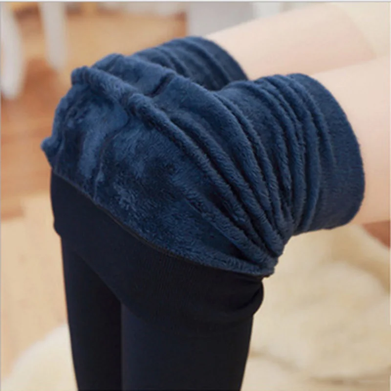 Тренд Вязание горячая Распродажа повседневные осенние зимние новые эластичные плотные женские Леггинсы теплые узкие брюки для женщин - Цвет: E