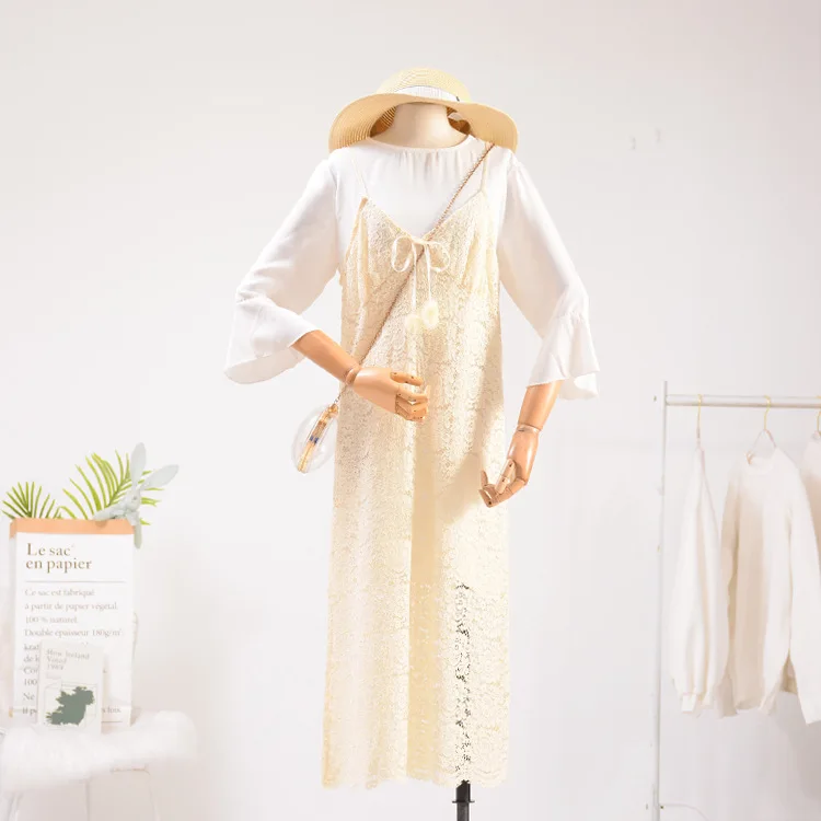 

Stock WOMEN'S Dress Processing 2019 Spring Korean-style College Style Elegant Versatile Strapped Dress Women's 5.11
