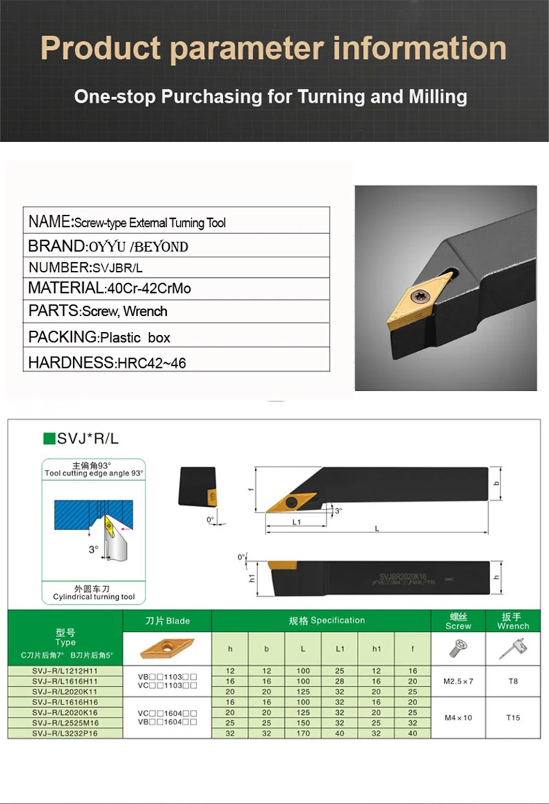 externo ferramenta titular svjcr16h11 svjcr2525m16 svjbr carboneto inserções vcmt vbmt cnc