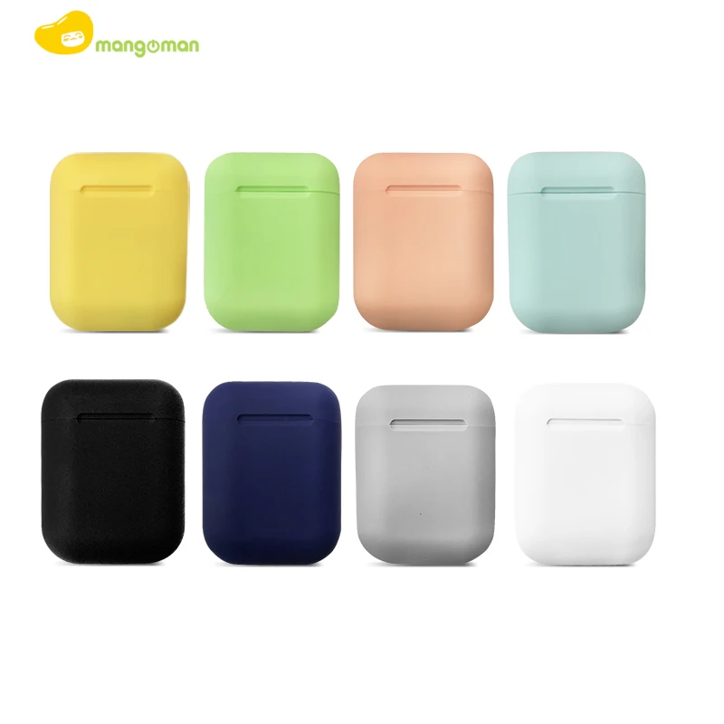 Mangoman Bluetooth наушники Inpods 12 tws Macaron, новинка, спортивные наушники HIFI, беспроводные наушники 12 для гарнитуры PK i7s i11 i9s i2000 i12