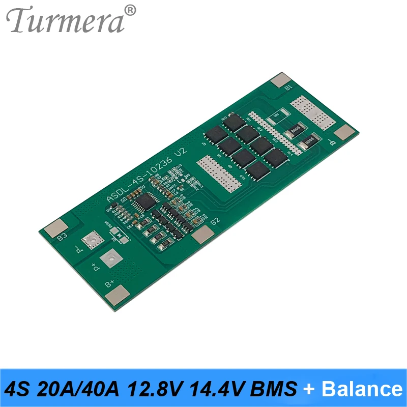 4S 40A 12 8 В 14 4 32650 32700 LiFePO4 BMS литиевая железная батарея защитная плата с
