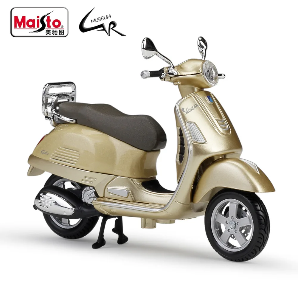 

Maisto 1:18 Vespa Motor Scooter Metal Diecast Scale Model Motorcycle Kit Display Collections Gift Toy