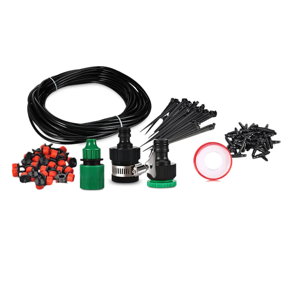 25m Hose 30 Dripper Drip Irrigation System DIY Automatic Watering Kits Micro Drip Garden Watering Systems Adjustable Dripper4