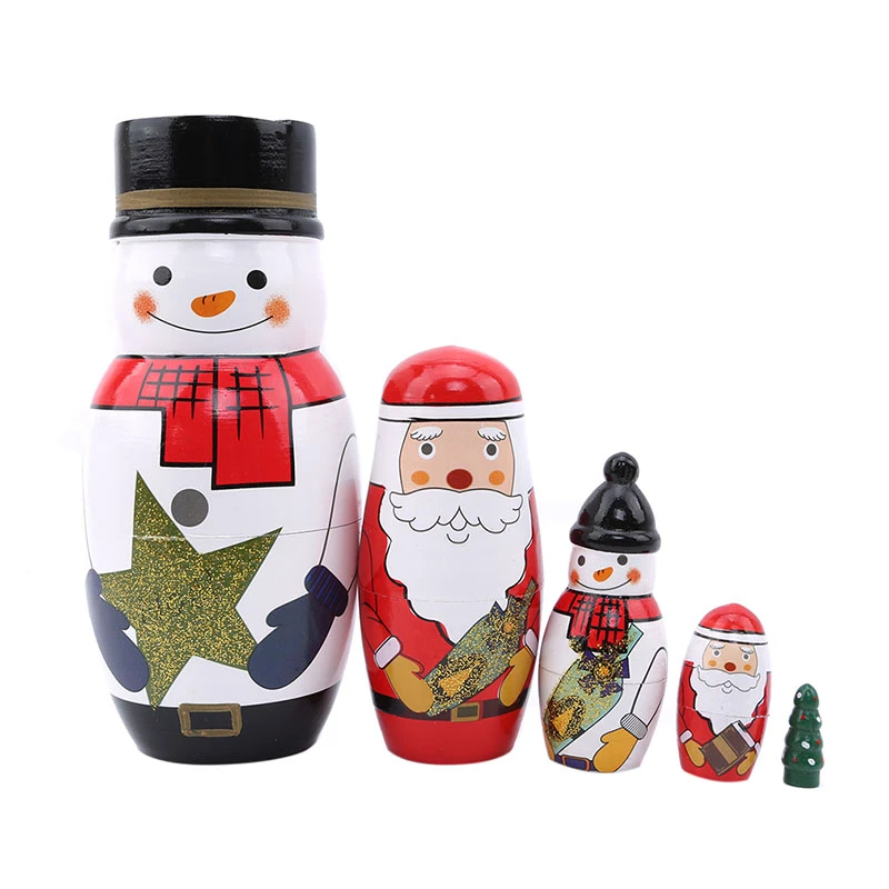 snowman russian dolls