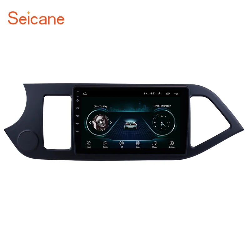 Seicane 2Din Android 8,1 " автомобиль радио для 2011 2012 2013 KIA PICANTO Утро gps мультимедийный плеер головное устройство Wi-Fi 4-х ядерный