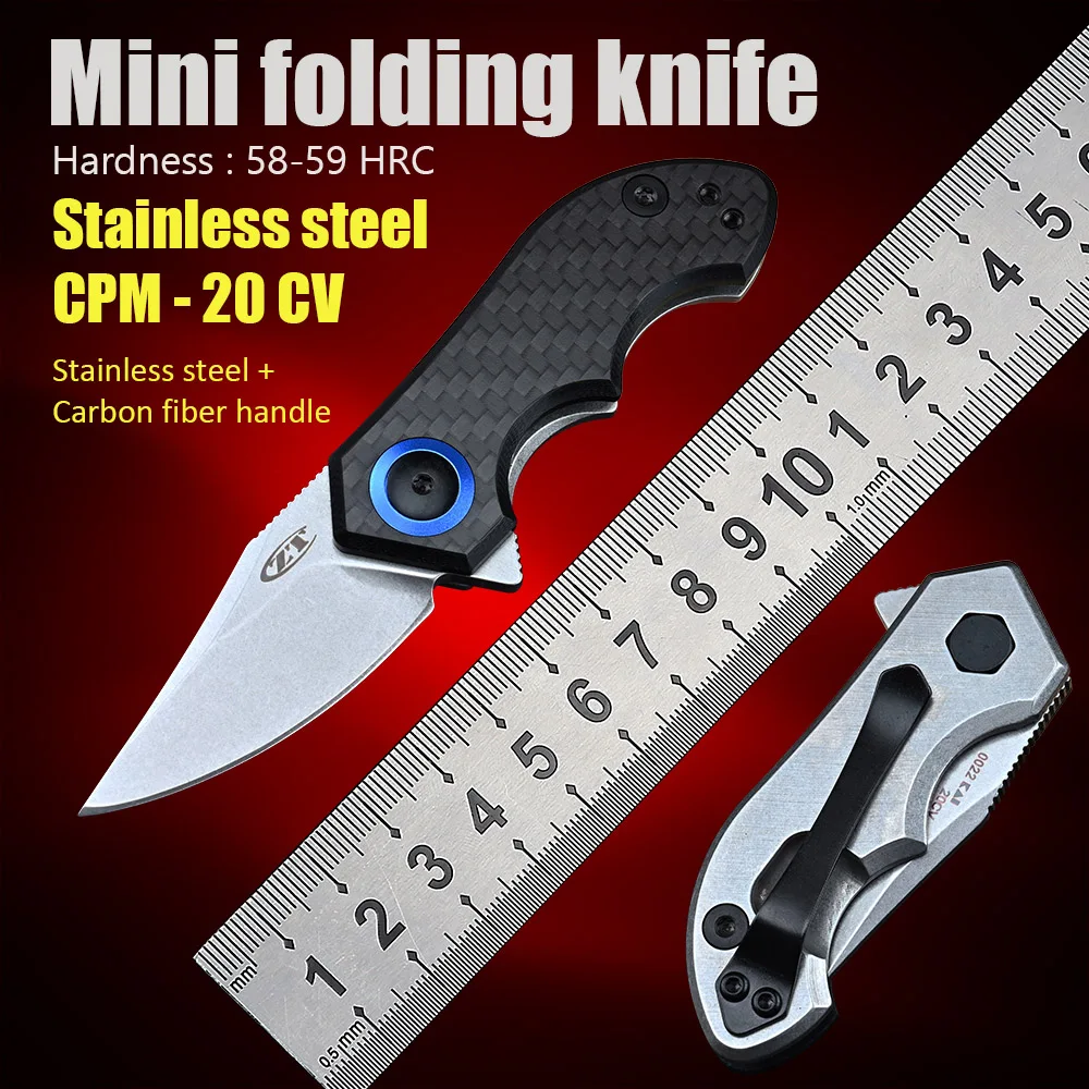 Stainless Steel Carbon Fiber Handle Utility Box Cutter Edc Tool Cute