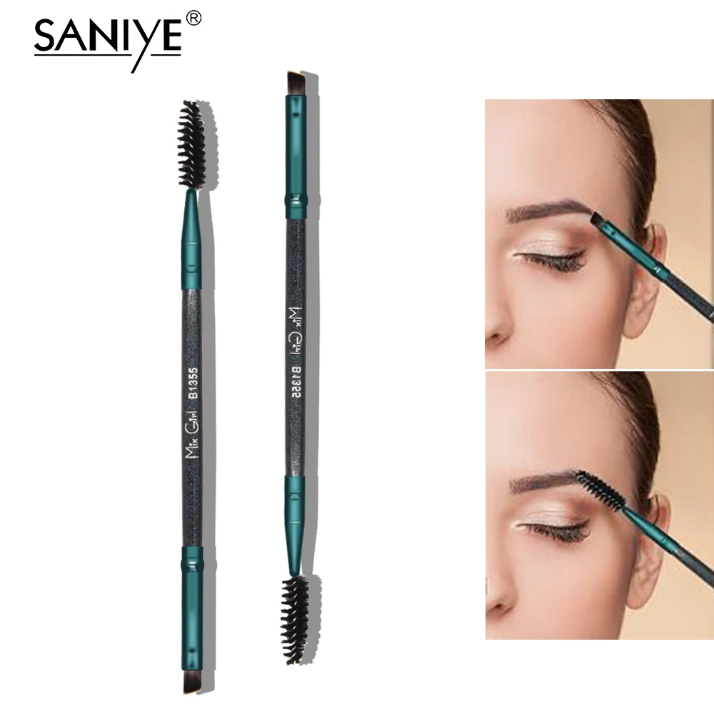 

Eyebrow Brush Beauty Makeup Wood Handle Eyebrow Brush Eyebrow Comb Double Ended Brushes for MakeUp B1355