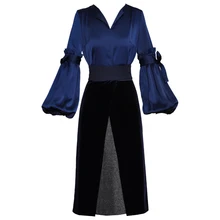

DIDACHARM Milan Runway Designer New Fashion High Quality Party Workplace Long Sleeve Top Velvet Half Skirt Elegant Women'S Sets
