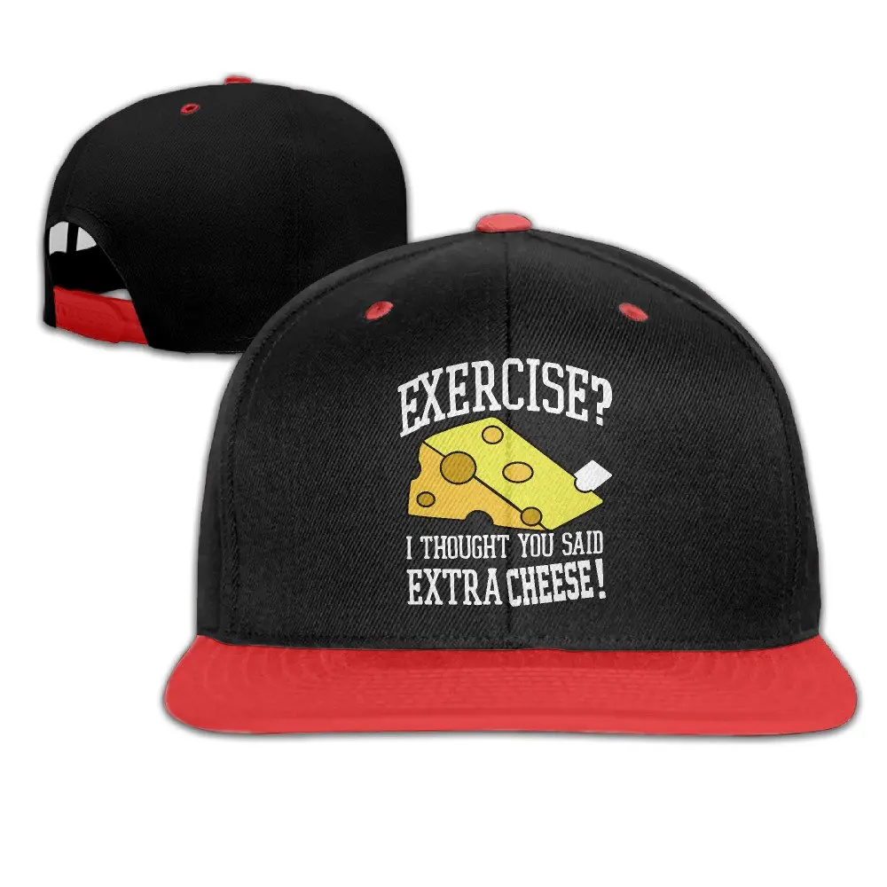 Без упражнений Экстра сыра унисекс Регулируемая Хип-хоп бейсболка Snapback