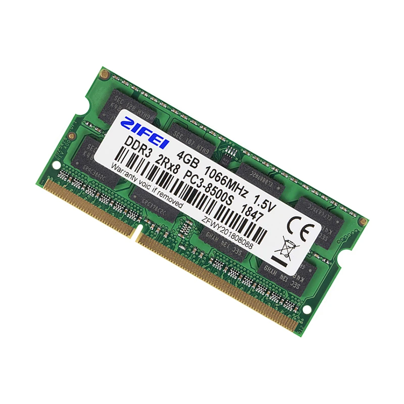 

4GB DDR3 RAM 1066 MHZ 204PIN 1.5V 2R*8 Double model SODIMM memory for laptop Macbook 2009-mid,2010