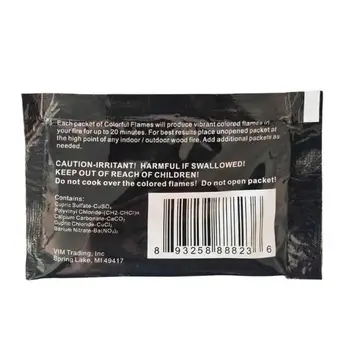 10/15/25g Magic Fire Colorful Flames Powder Bonfire Sachets Pyrotechnics Decoration Trick Outdoor Camping Hiking Survival Tools 2