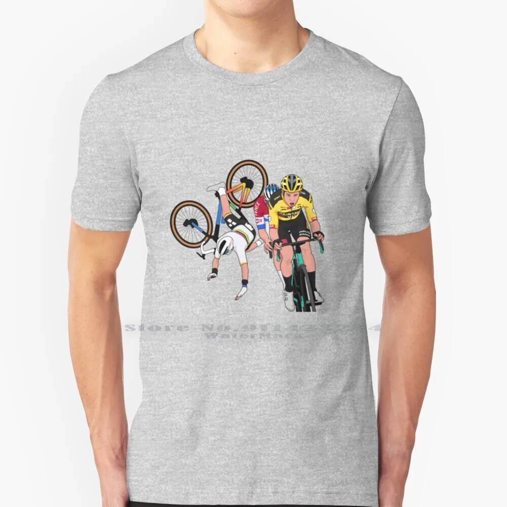 Tour Of Flands 2020-Van Aert , Van Der Poel, Maglietta Alaphilippe Cotton 6Xl Mathieu Van Der Poel Mvdp Alpecin Fenix Ciclismo