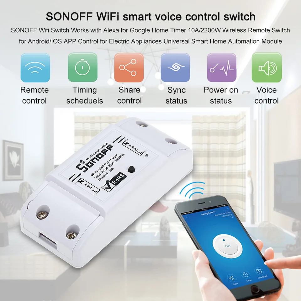 sonoff app google home
