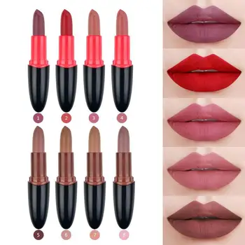 

8 Colors Matte Velvet Sexy Lipgloss Set Cosmetic Lip Tint Long Lasting Waterproof Red Lip Pencil Lipstick Nude Makeup