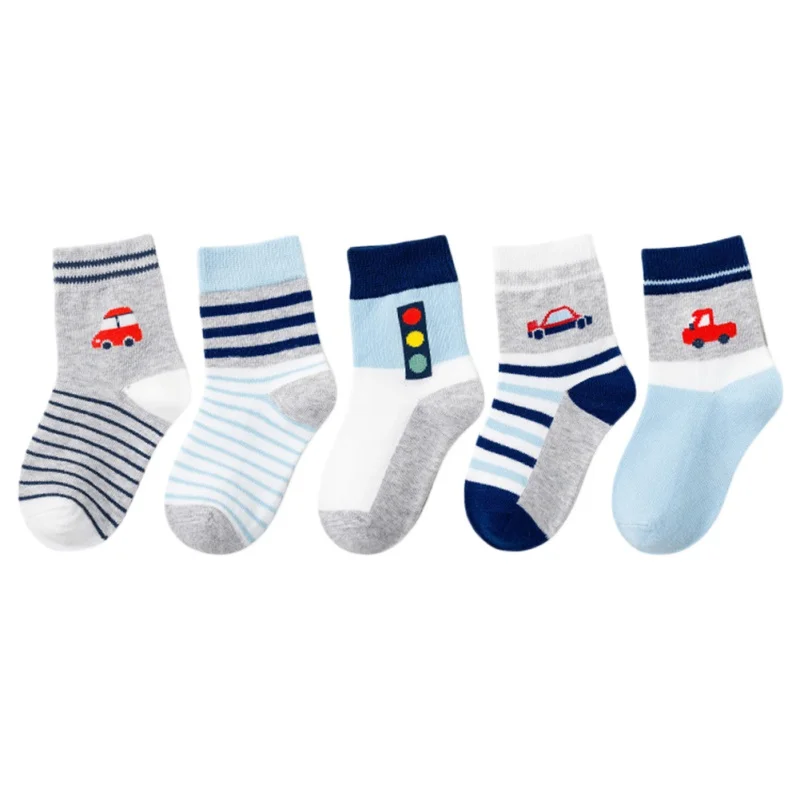 5 пар/лот, носки для малышей 1-12 лет, детские носки для девочек, хлопковые сетчатые милые носки для новорожденных мальчиков, одежда для малышей, аксессуары - Цвет: C